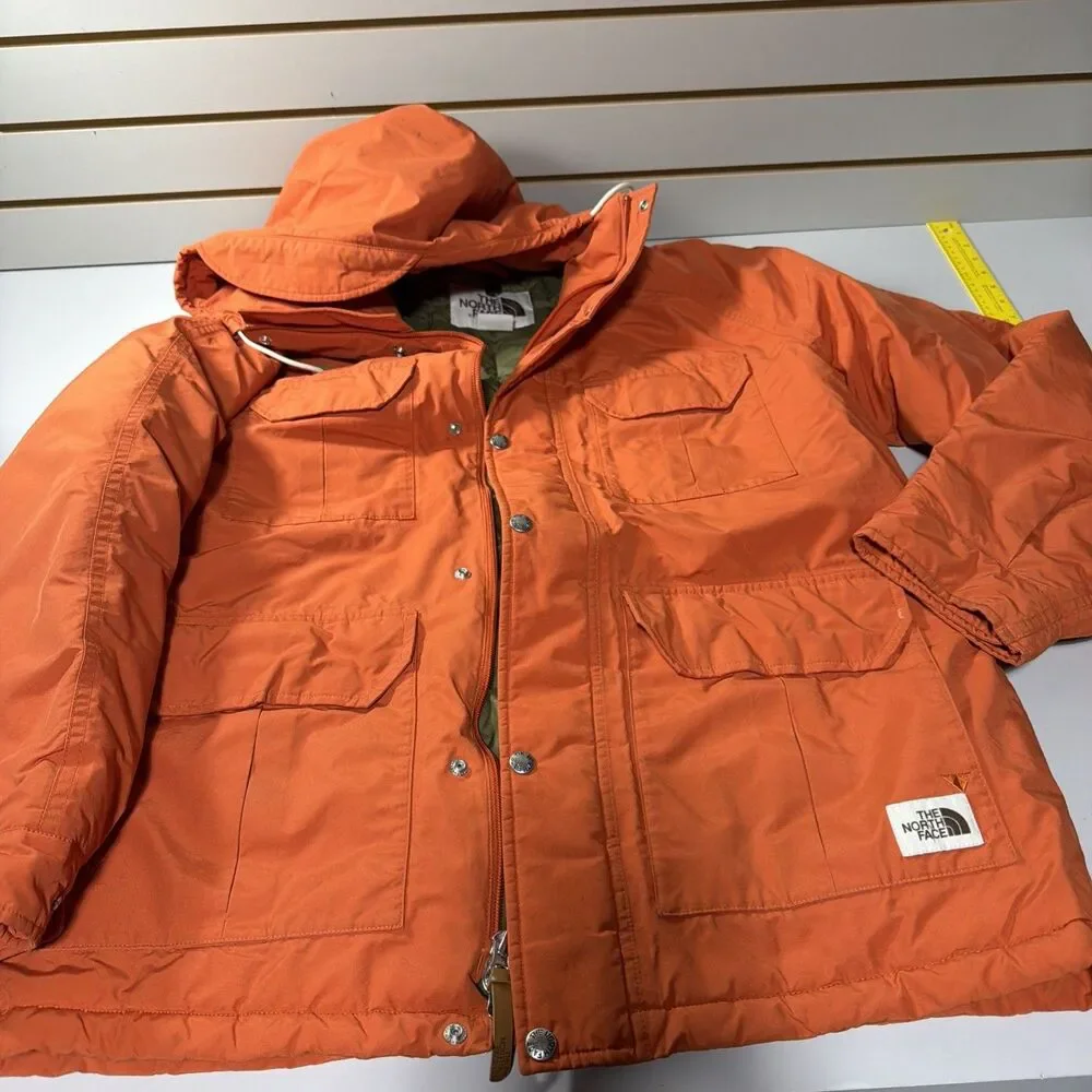 The North Face Thermoball Eco Parka Jacket Orange Green Men’s Large Utility